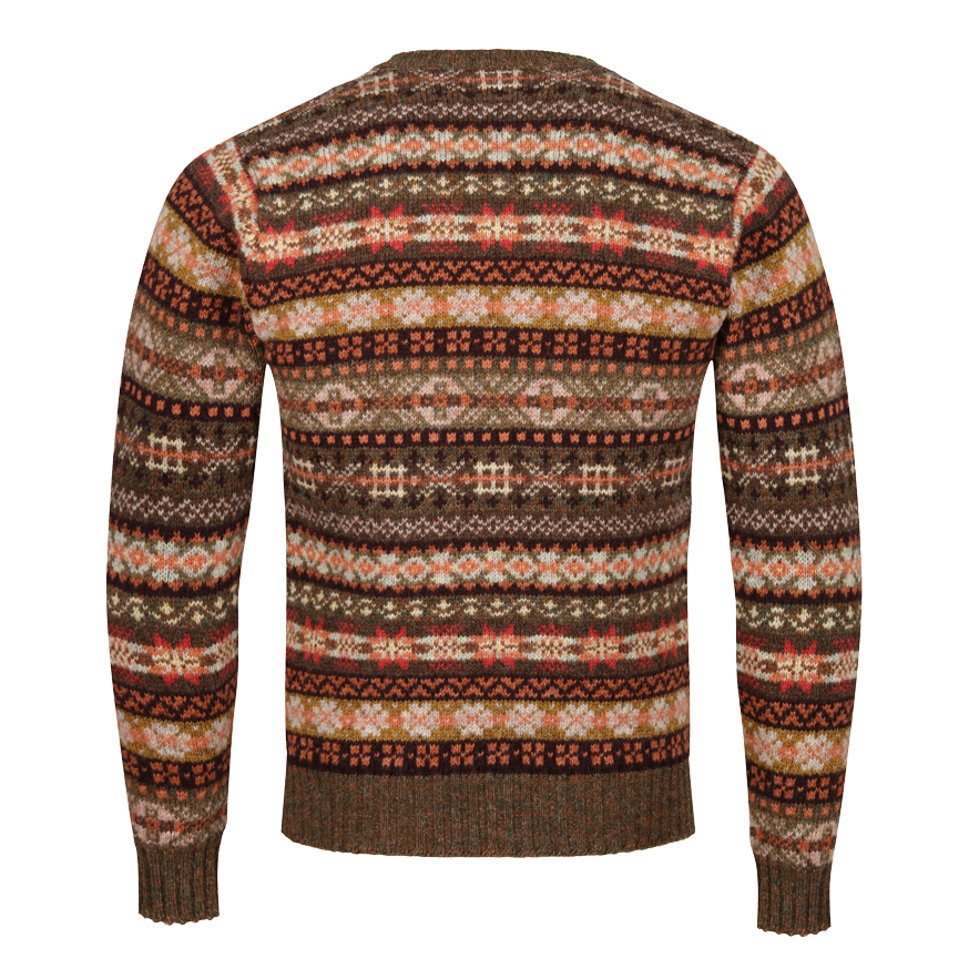 Fair Isle "The Albert"Winter Fair Isle sweater made in Shetland