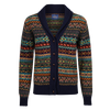 1930s Shawl neck Fair Isle Cardigan