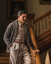 1920s Shawl collar cardigan in 6ply wool