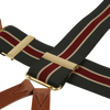 Wide Old Blue & Burgundy stripe brace