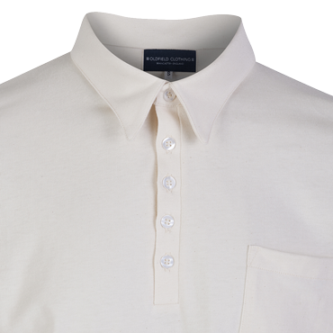 Jersey Cotton Shirt Natural - Vintage Collar – Oldfield Outfitters